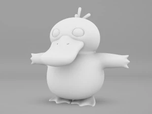 Pokemon Psyduck EVOLUTIONS 3D Model