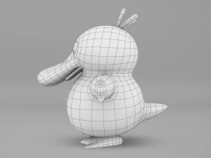 Pokemon Psyduck EVOLUTIONS 3D Model