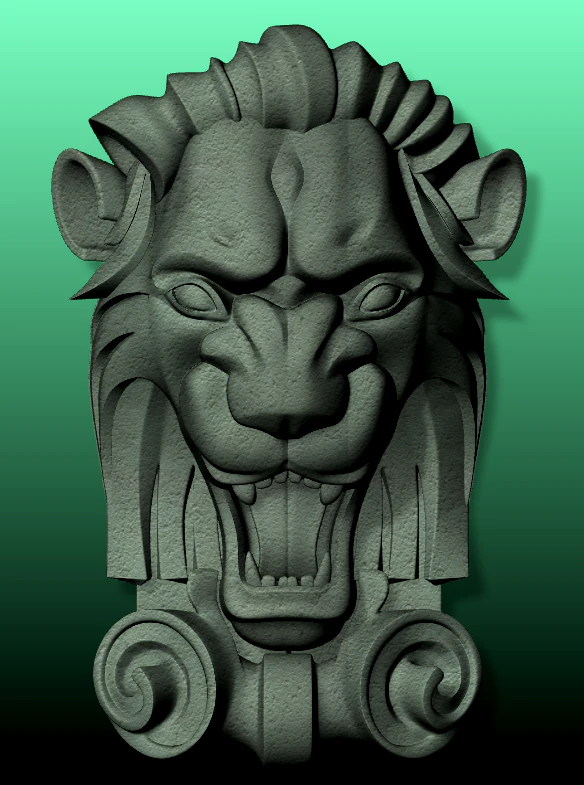Lion 3D Model .c4d .max .obj .3ds .fbx .stl .blend 