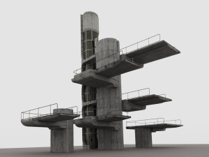 Architectural futurism 3D 模型