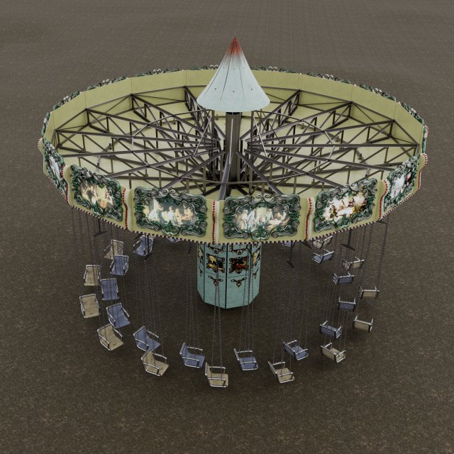 Carousel 3D 模型 .c4d .max .obj .3ds .fbx .stl .blend 