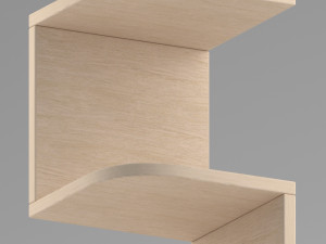 Wall Mounted Corner Shelf 3D Model