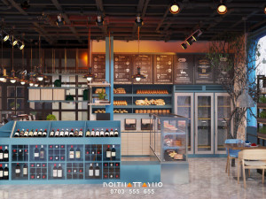 Lanam restaurant interior design - Mediterranean style CG Textures