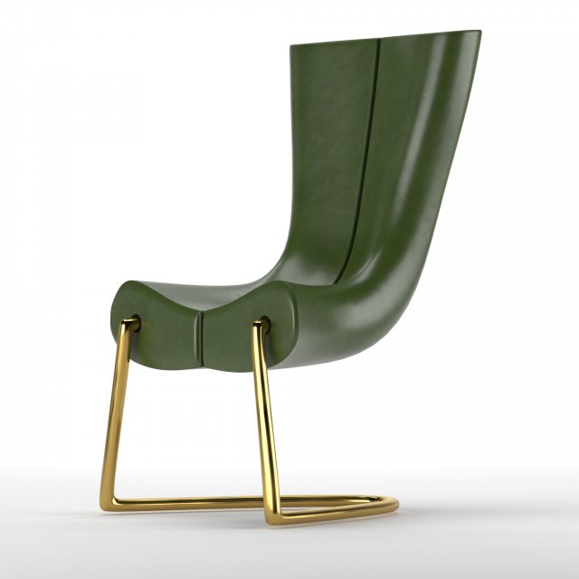 Armchair-Komed Model 3D .c4d .max .obj .3ds .fbx .stl .blend 