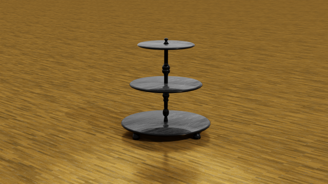 Rounded Table Modelo 3D .c4d .max .obj .3ds .fbx .stl .blend 