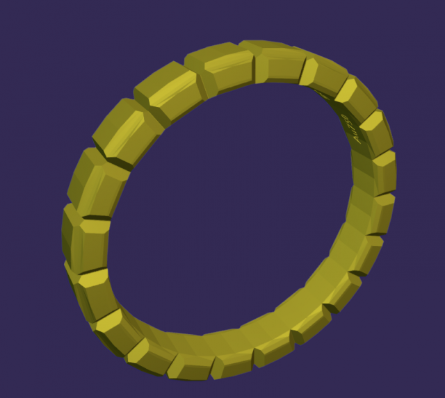 Chopard Ring 3D 打印模型 .c4d .max .obj .3ds .fbx .stl .blend 