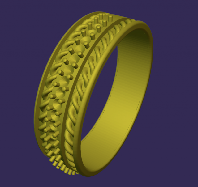 Ring 3D प्रिंट मॉडल .c4d .max .obj .3ds .fbx .stl .blend 