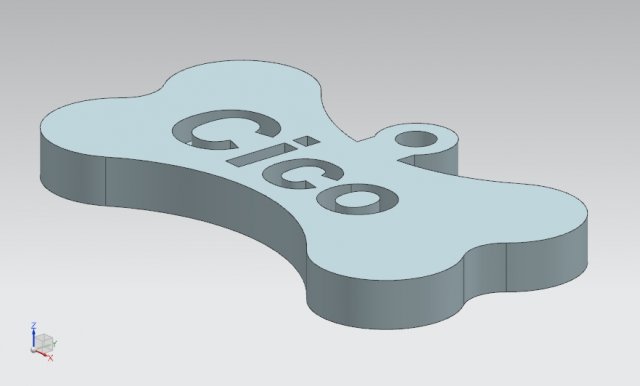 Nameplate Model Cetak 3D .c4d .max .obj .3ds .fbx .stl .blend 