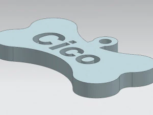 Placa de identifica&ccedil;&atilde;o Modelo de Impressão 3D