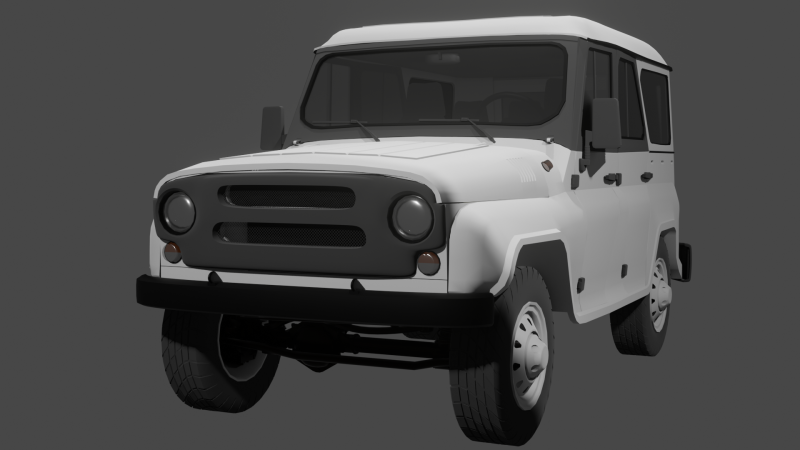 UAZ Hunter Modello 3D .c4d .max .obj .3ds .fbx .stl .blend 