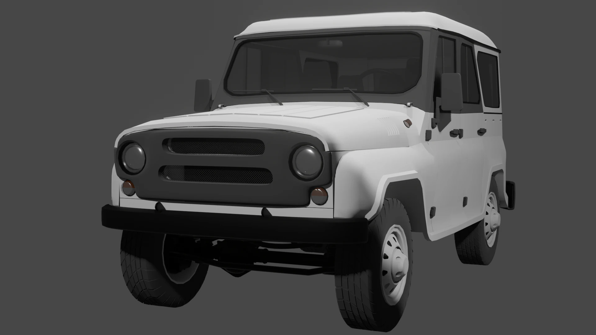 UAZ Hunter 3D Model .c4d .max .obj .3ds .fbx .stl .blend