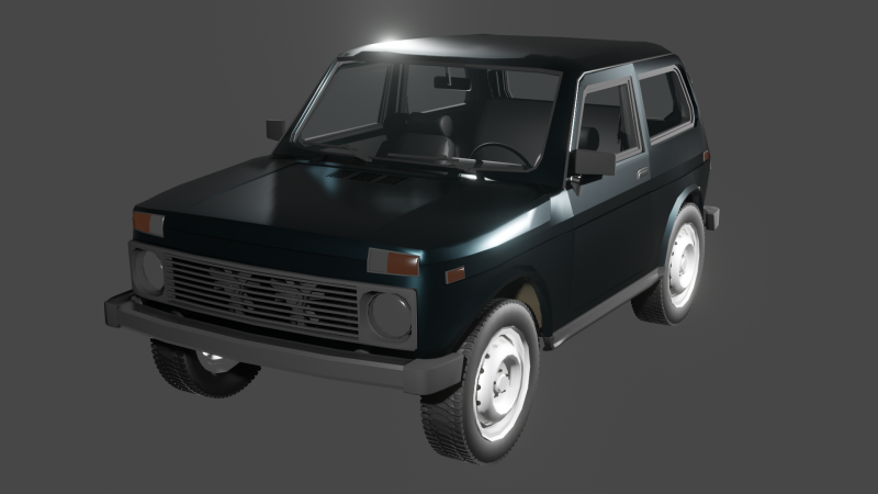 VAZ 2121 Niva Modelo 3D .c4d .max .obj .3ds .fbx .stl .blend 