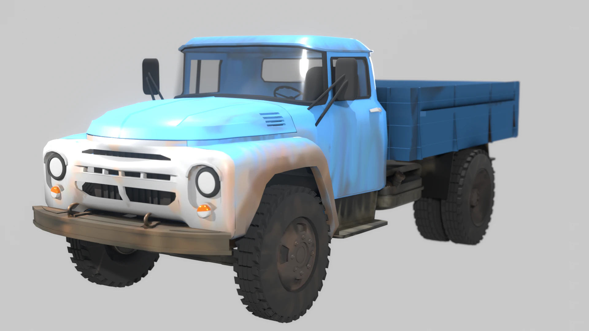 ZIL-130 3D Model .c4d .max .obj .3ds .fbx .stl .blend 