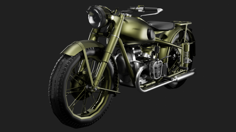 Ural M72 Model 3D .c4d .max .obj .3ds .fbx .stl .blend