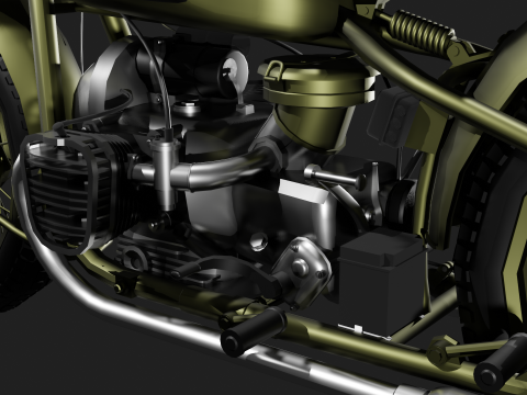 Ural M72 Model 3D
