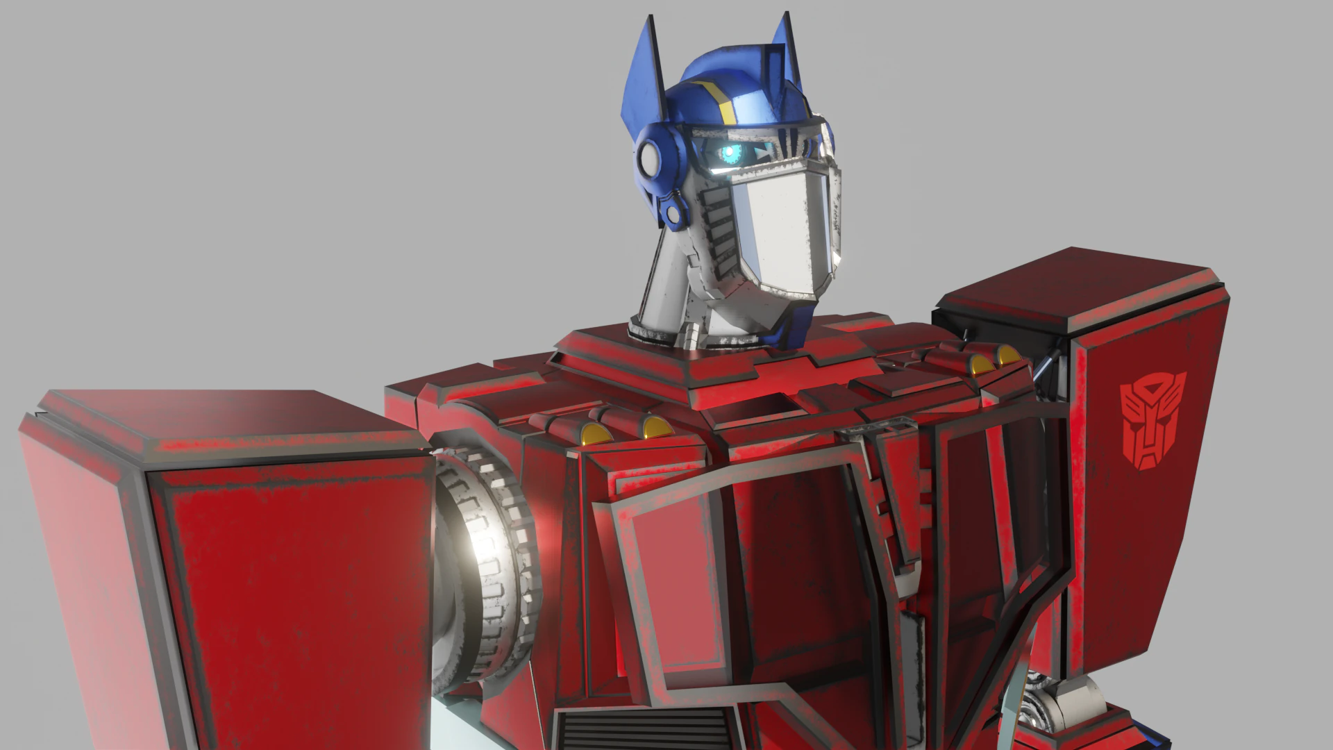 Optimus Prime Tf Animated 3D Model .c4d .max .obj .3ds .fbx .stl .blend 