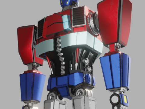 Optimus Prime Tf Animated 3D Модель