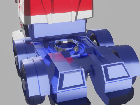 Optimus Prime Tf Animated 3D Model