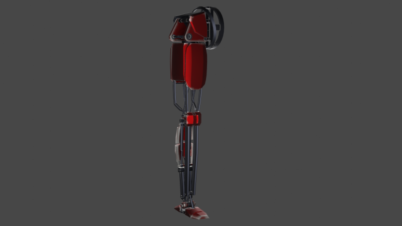 Mechanical leg Modello 3D .c4d .max .obj .3ds .fbx .stl .blend 
