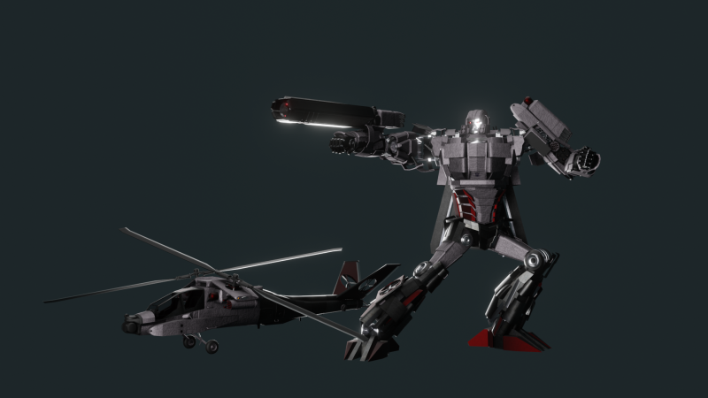 Megatron Tf Animated redisign Modèle 3D .c4d .max .obj .3ds .fbx .stl .blend 