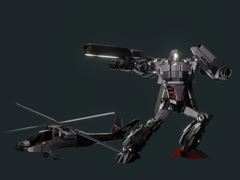Megatron Tf Animated redesign 3D Model