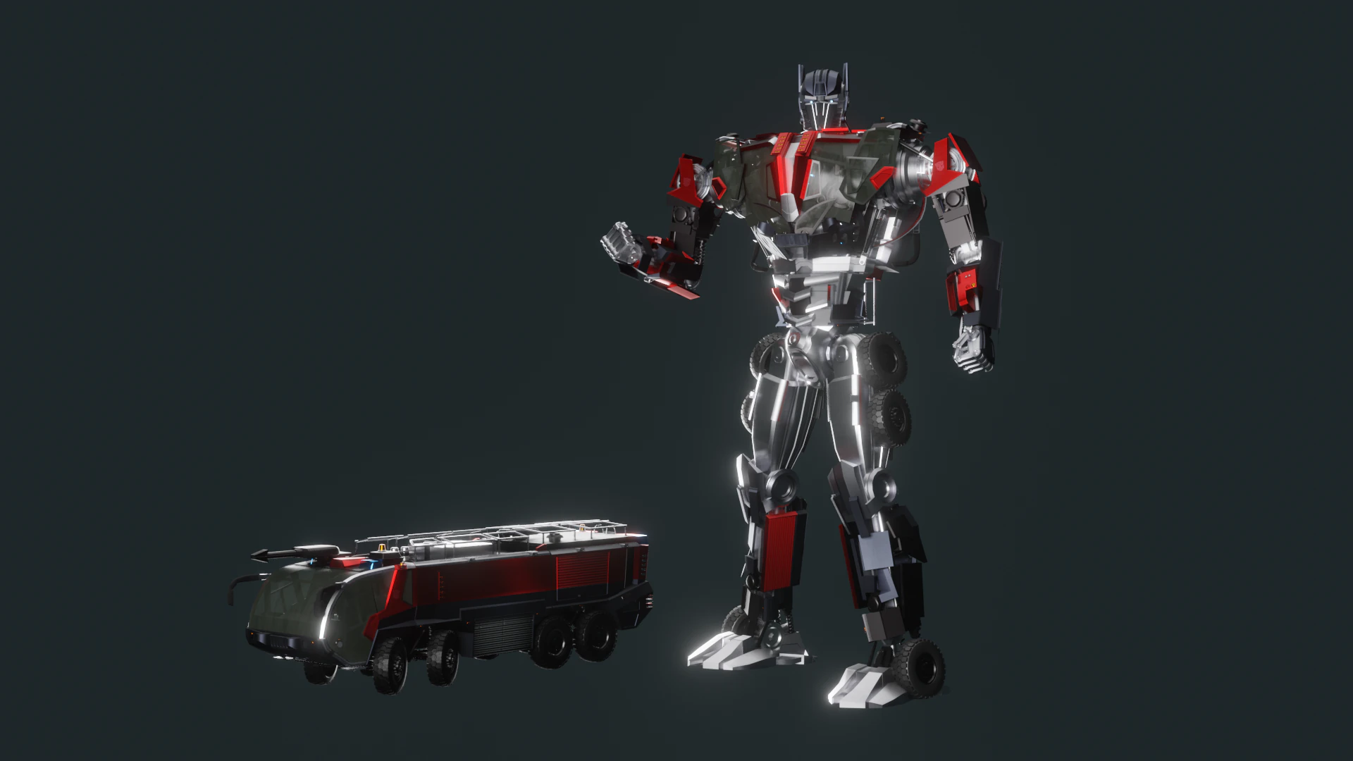 Optimus Prime Tf Animated redesign 3D Model .c4d .max .obj .3ds .fbx .stl .blend