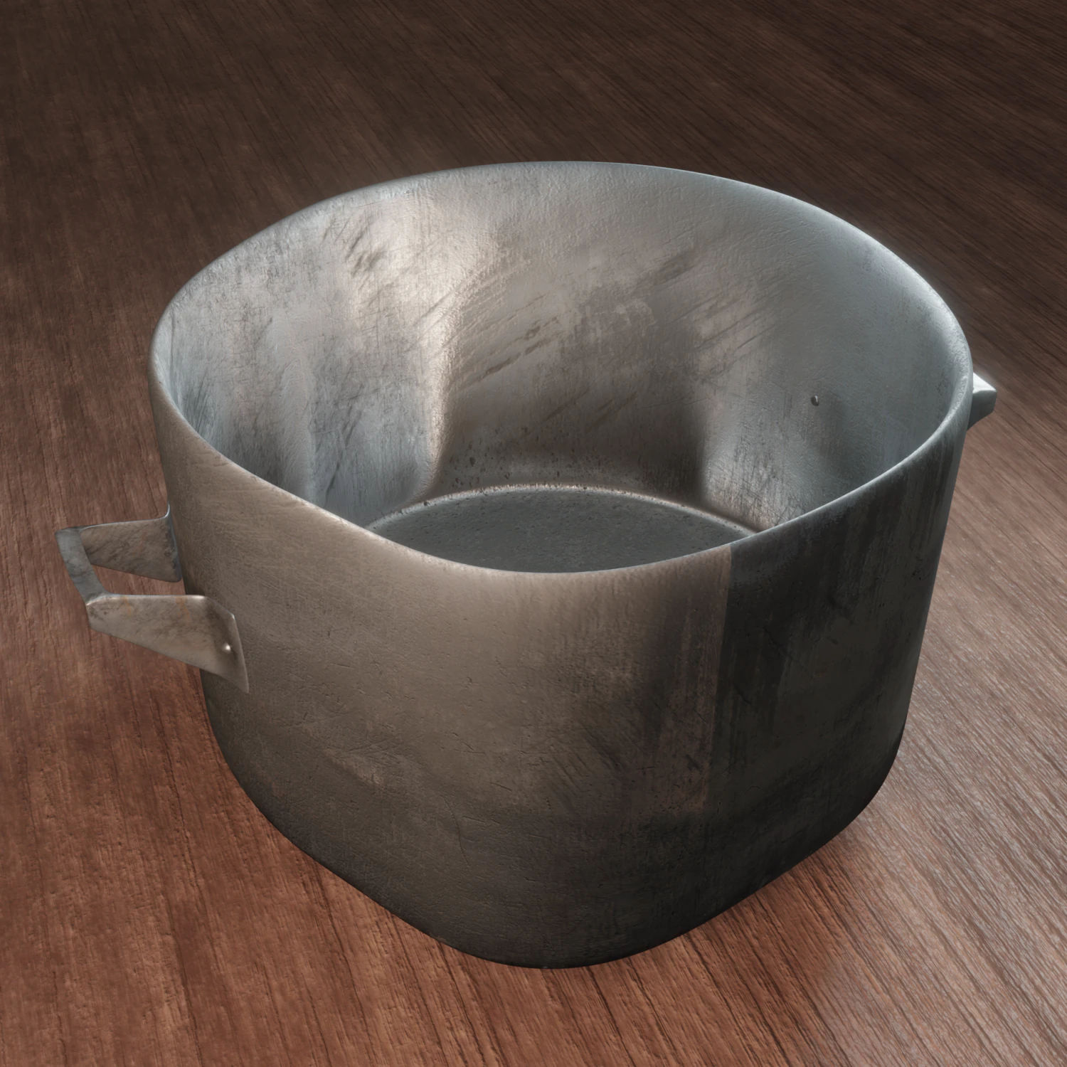 Old saucepan 3D Model .c4d .max .obj .3ds .fbx .stl .blend 