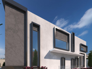 Modern villa Exterior Scene Model 3D