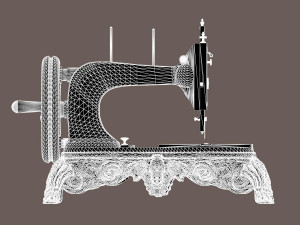 Antique sewing mashine Modelo 3D