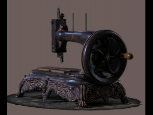 Antique sewing mashine 3Dモデル