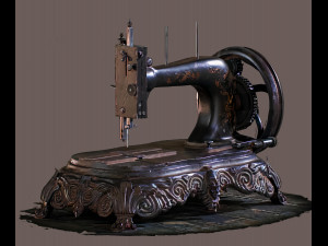 Antique sewing mashine 3Dモデル