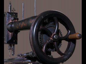 Antique sewing mashine 3Dモデル