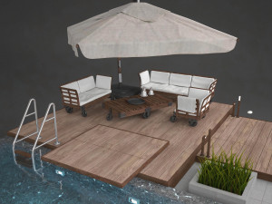 Swimming Pool Equipment 3D मॉडल