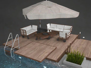Equipamento para piscina Modelo 3D