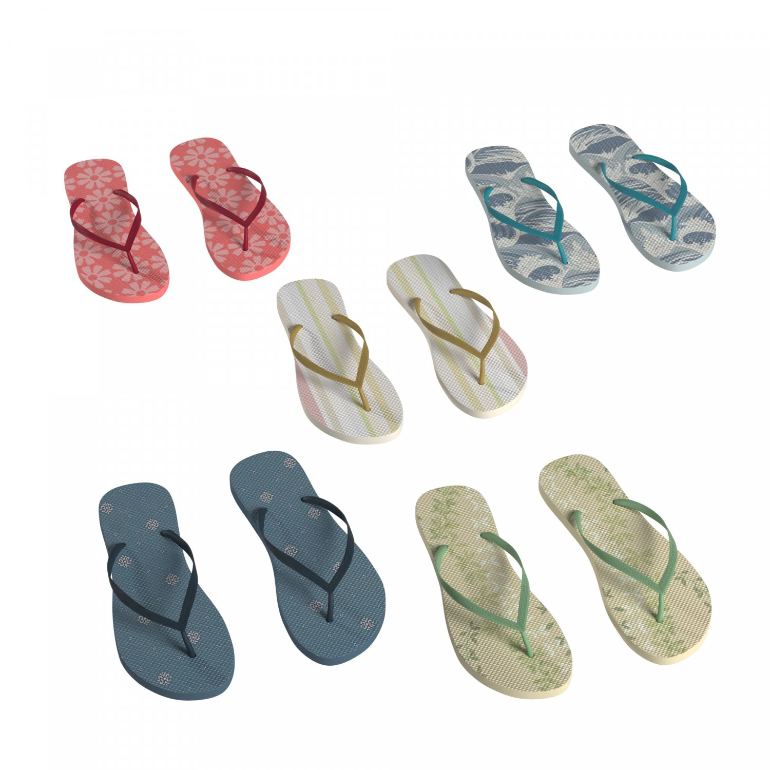 Slippers 3D Model .c4d .max .obj .3ds .fbx .stl .blend 