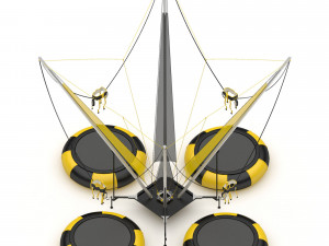 Bungee Trampoline 3D Model