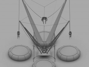 Bungee Trampoline 3D Model