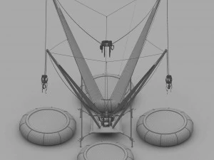 Bungee Trampoline 3D Model