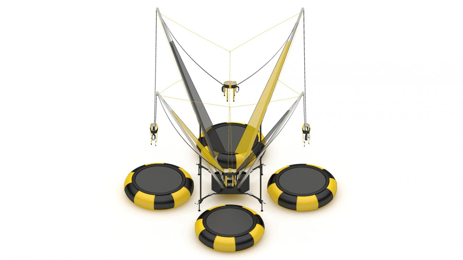 Bungee Trampoline 3D Model .c4d .max .obj .3ds .fbx .stl .blend 