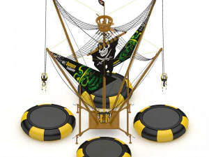 Bungee Trampoline 3D Model