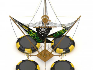 Bungee Trampoline 3D Model