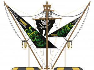 Bungee Trampoline 3D Model
