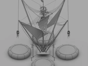 Bungee Trampoline 3D Model