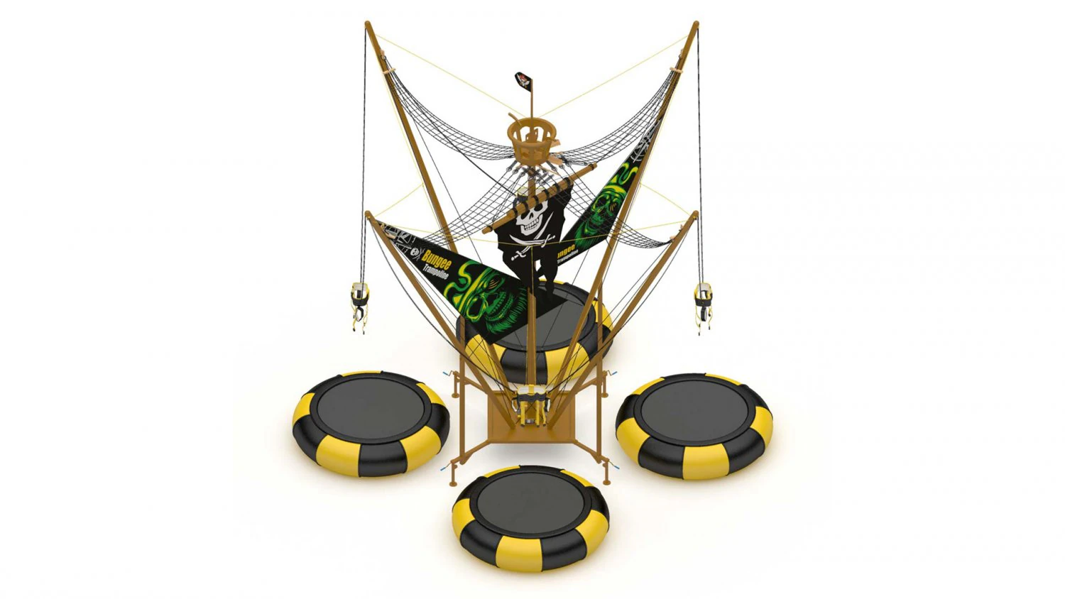 Bungee Trampoline 3D Model .c4d .max .obj .3ds .fbx .stl .blend 