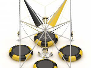 Bungee Trampoline 3D Model