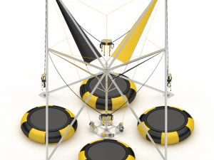 Bungee Trampoline 3D Model