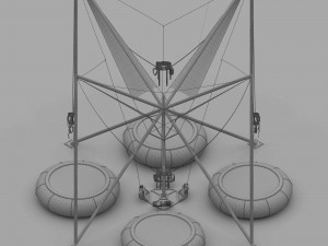 Bungee Trampoline 3D Model