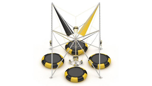 Bungee trampoline top