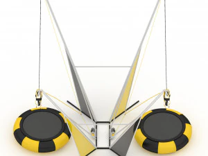 Bungee Trampoline 3D Model