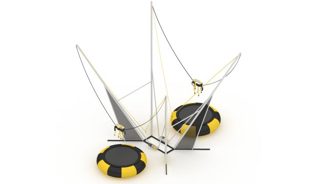 Bungee Trampoline 3D Модель .c4d .max .obj .3ds .fbx .stl .blend 